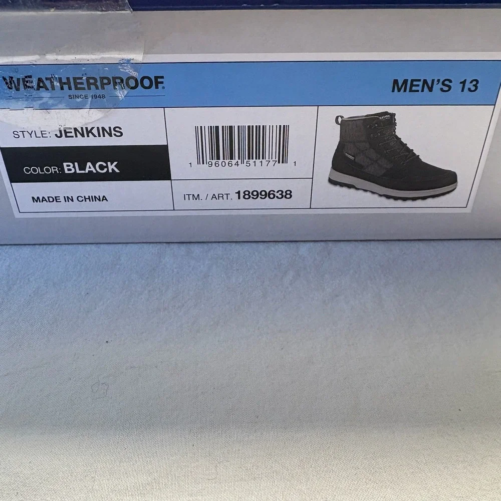 Weatherproof Jenkins Black‎ Size 13